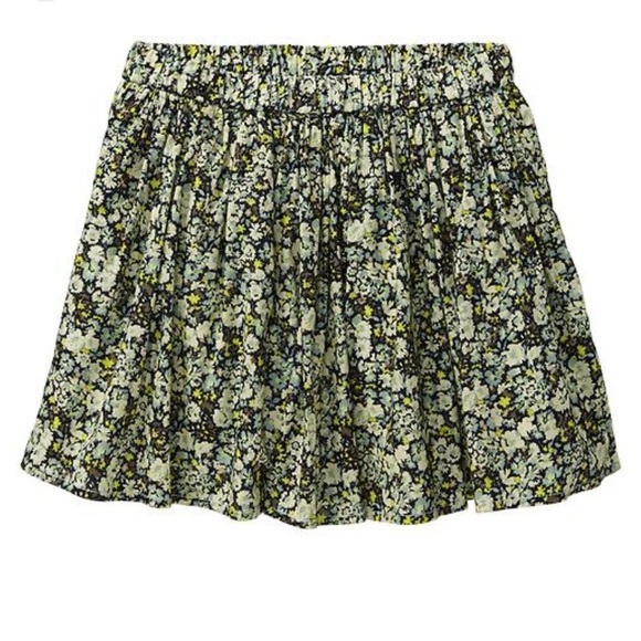 GAP Other - GAP Floral Mini Skirt - Black, White, Yellow